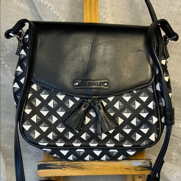 NWOT Vera Bradley leather crossbody shoulder pocketbook bag camera bag - Picture 1 of 12